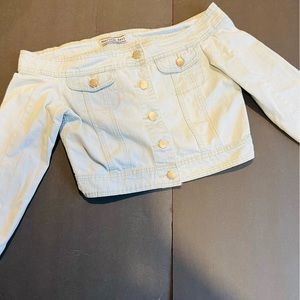 Amerizan Bazi Long Sleeve Jean Top Size S